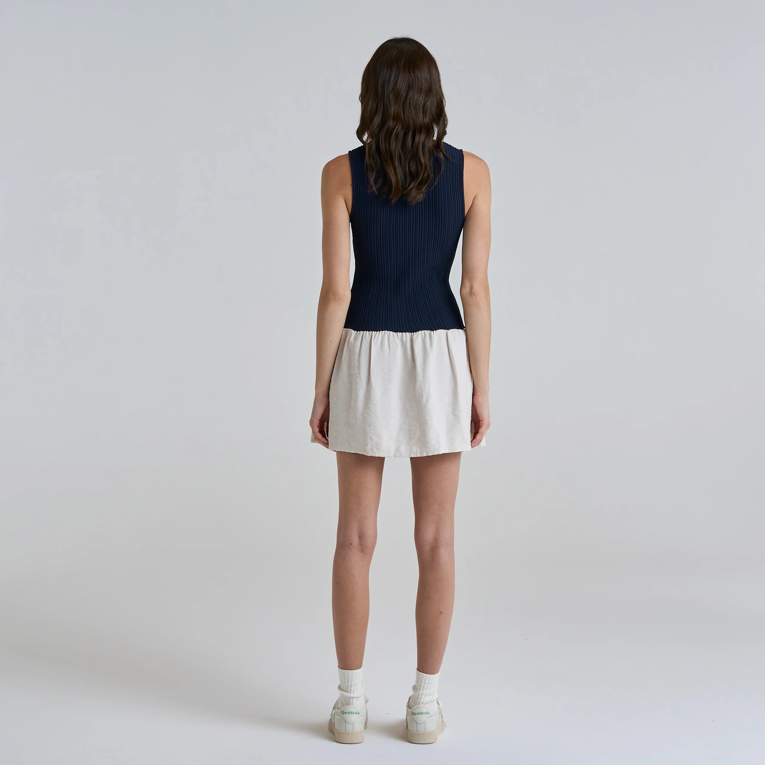 Sail Tank Dress - Navy/White