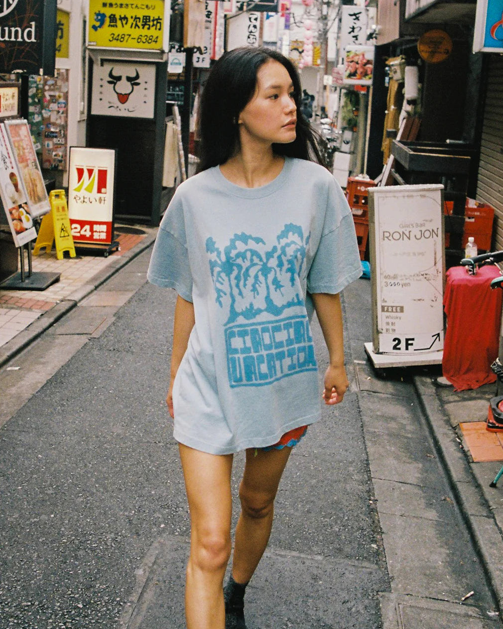 Palm Core Tee - Blue