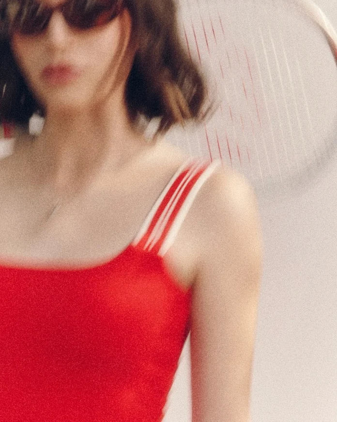 Court Stretch Dress - Spence Red