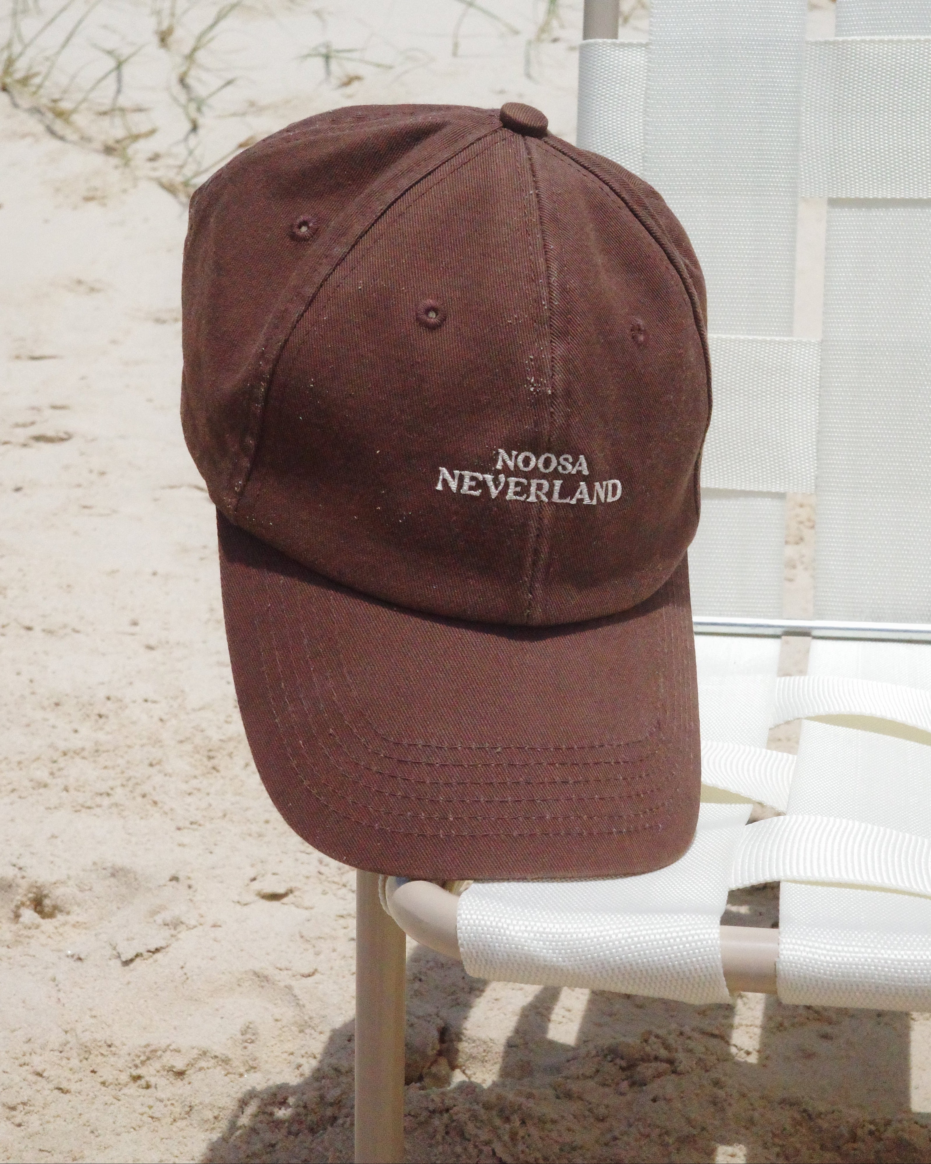 NOOSA NEVERLAND WASHED CAP - BROWN