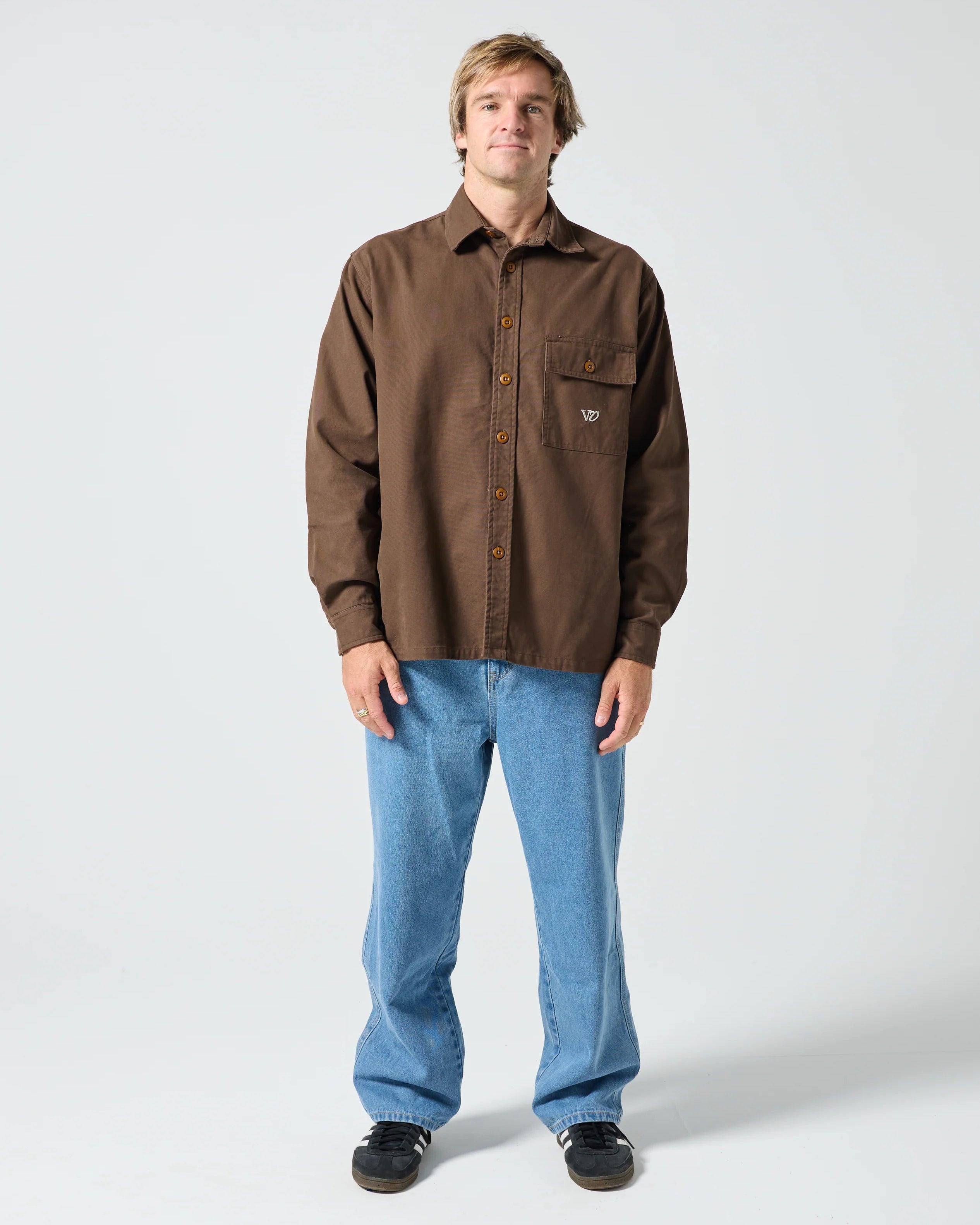 Off Track LS Shirt - Brown