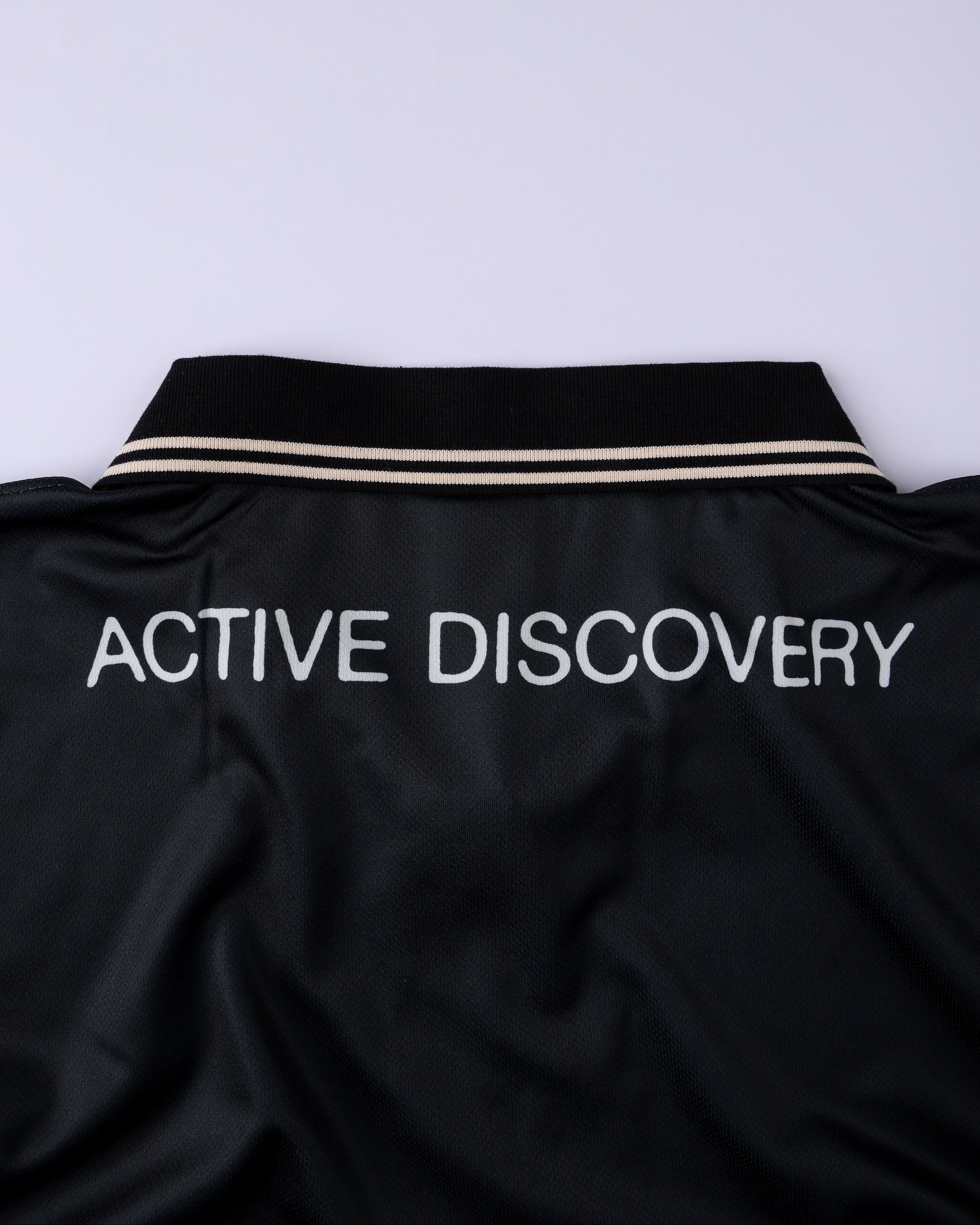 Team VV LS Polo - Black/Bone