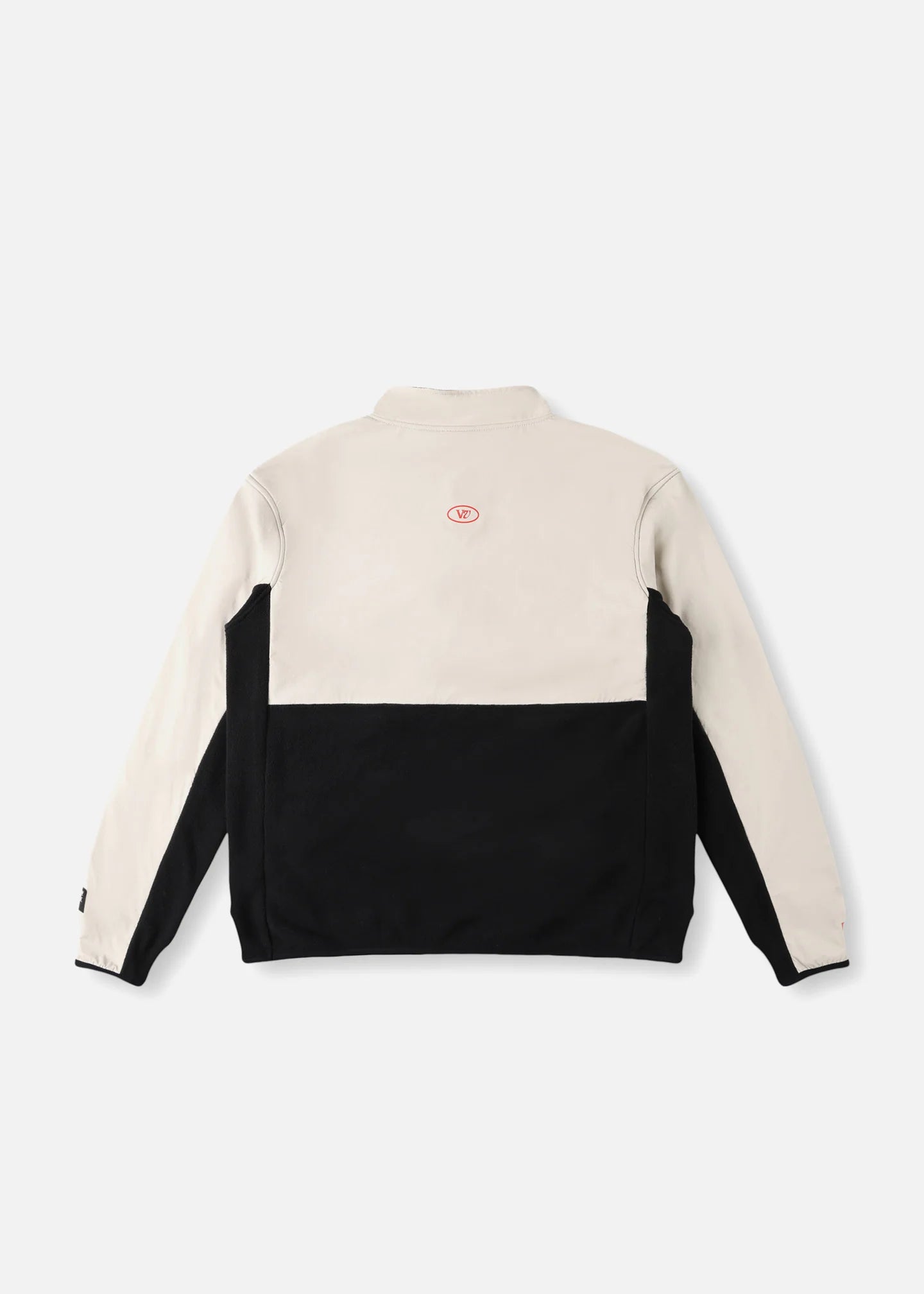Blur 1/2 Zip Polar Fleece - Black/Bone