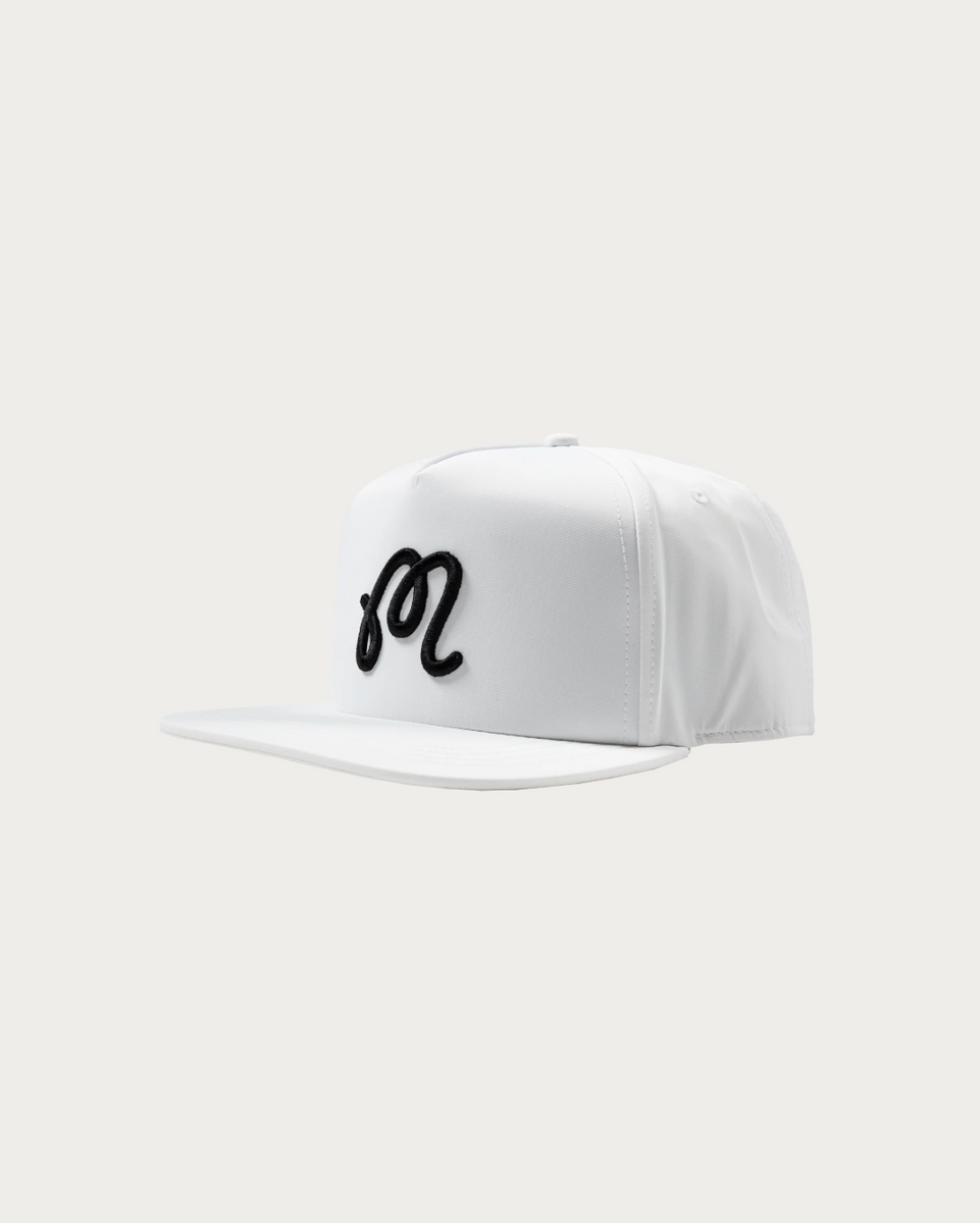 New MALBON Golf Cap Outdoor Fashion Baseball Cap Malbon M Icon Evergreen Poly Rope 5-Panel Golf Cap Flame  main image 3