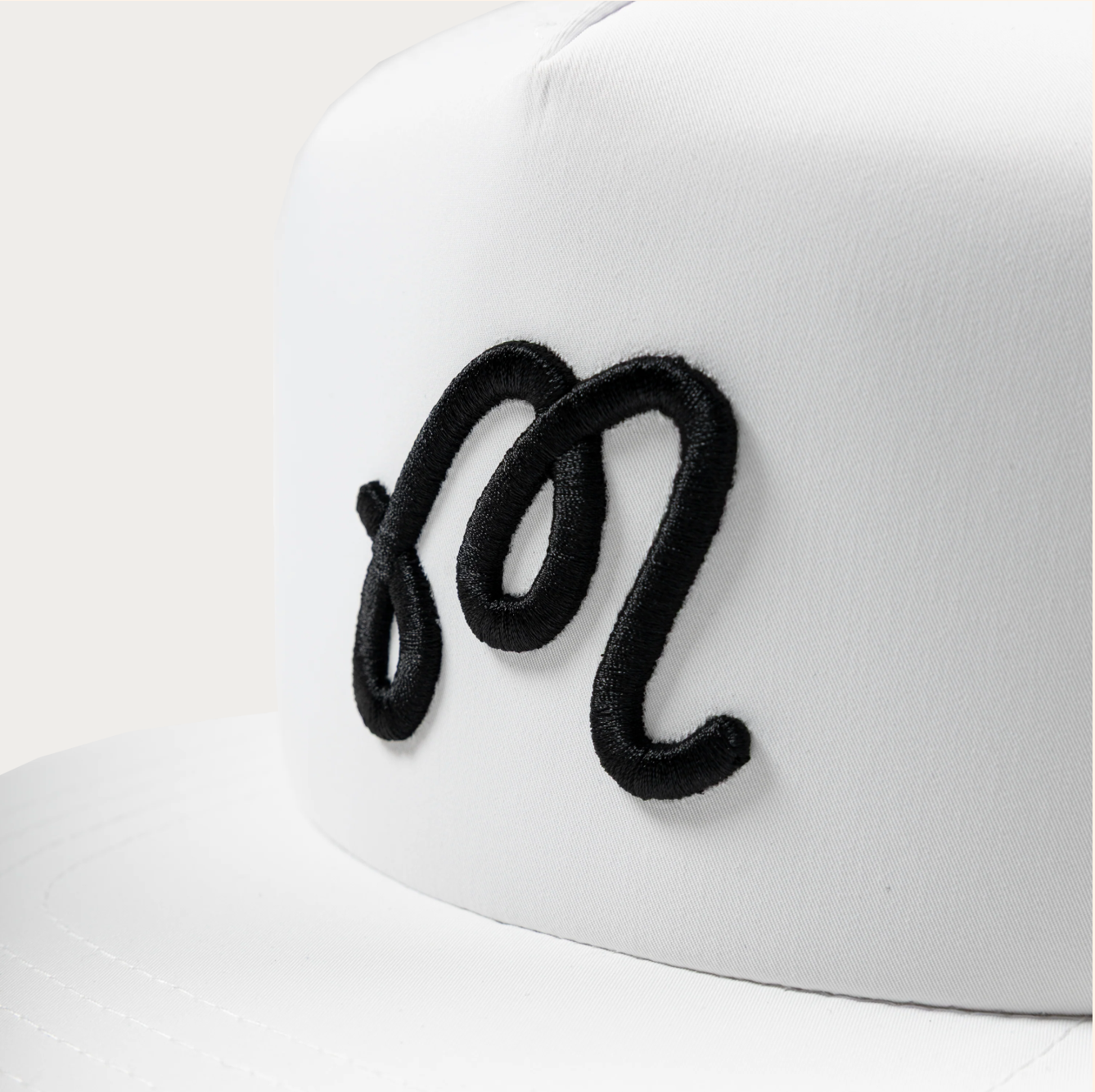 Malbon Golf Snapback Hat - White