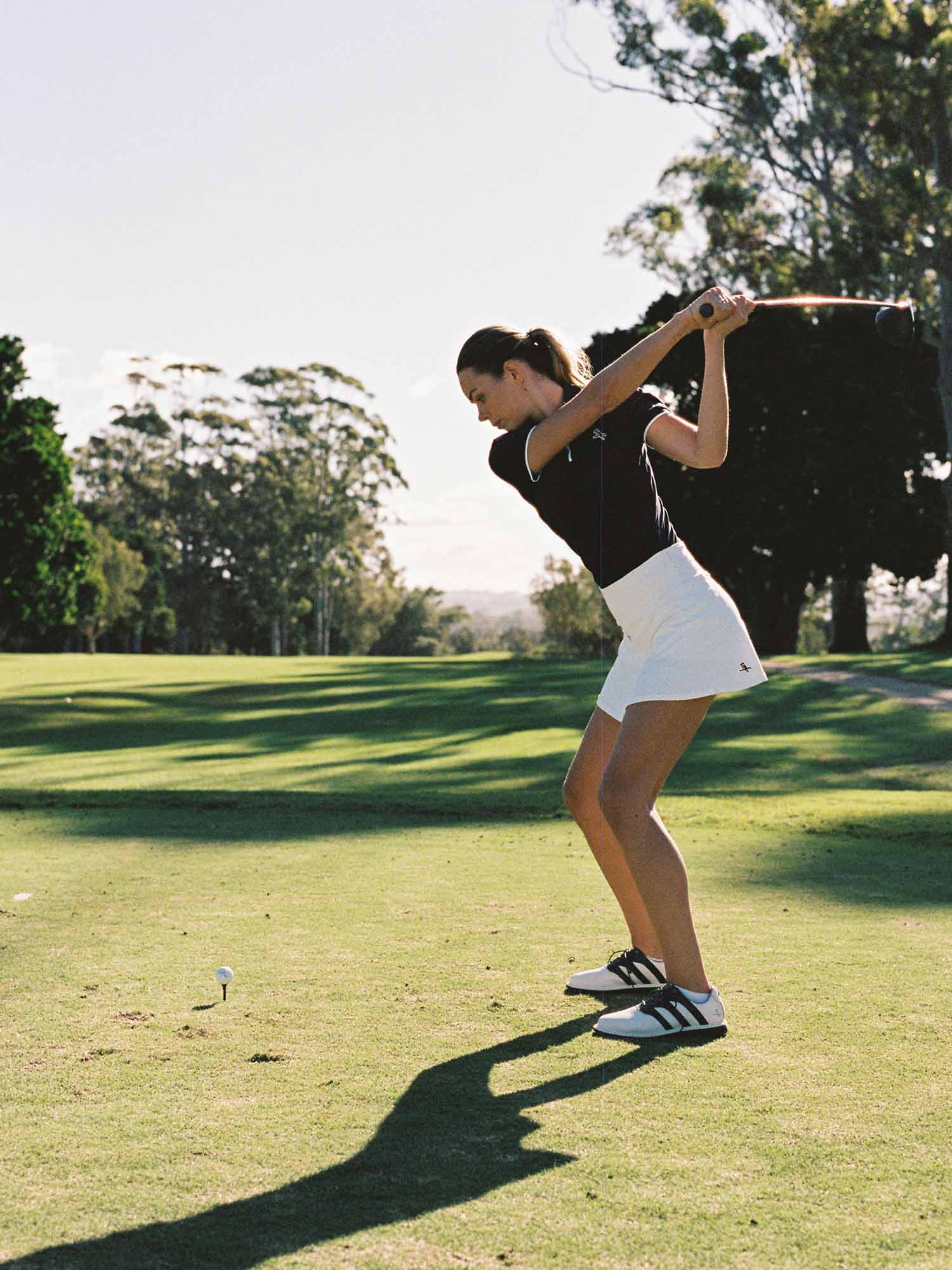 Womens Kooka Par-Tec Skort - White