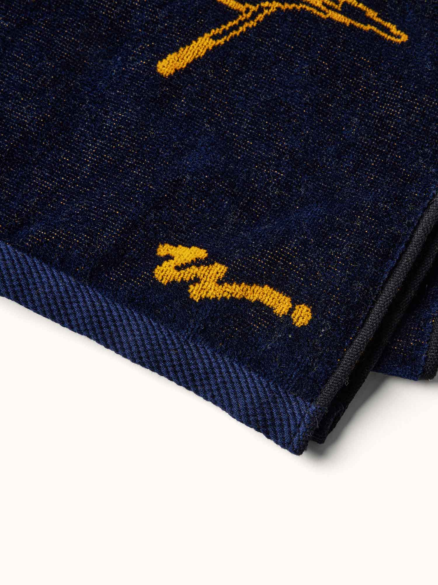 Kooka Icon Towel - Navy/Honey