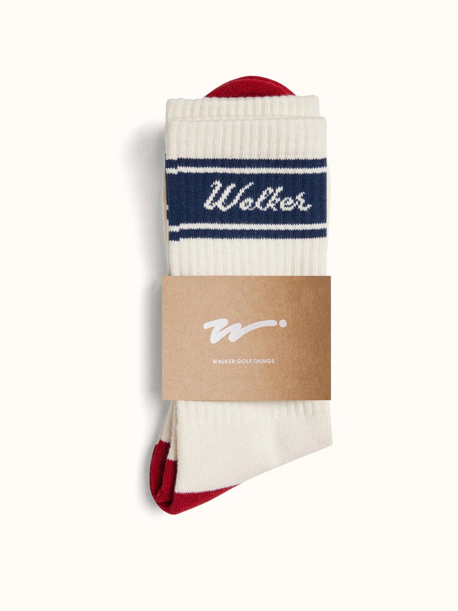 Stripe Classic Socks - White/Navy/Red