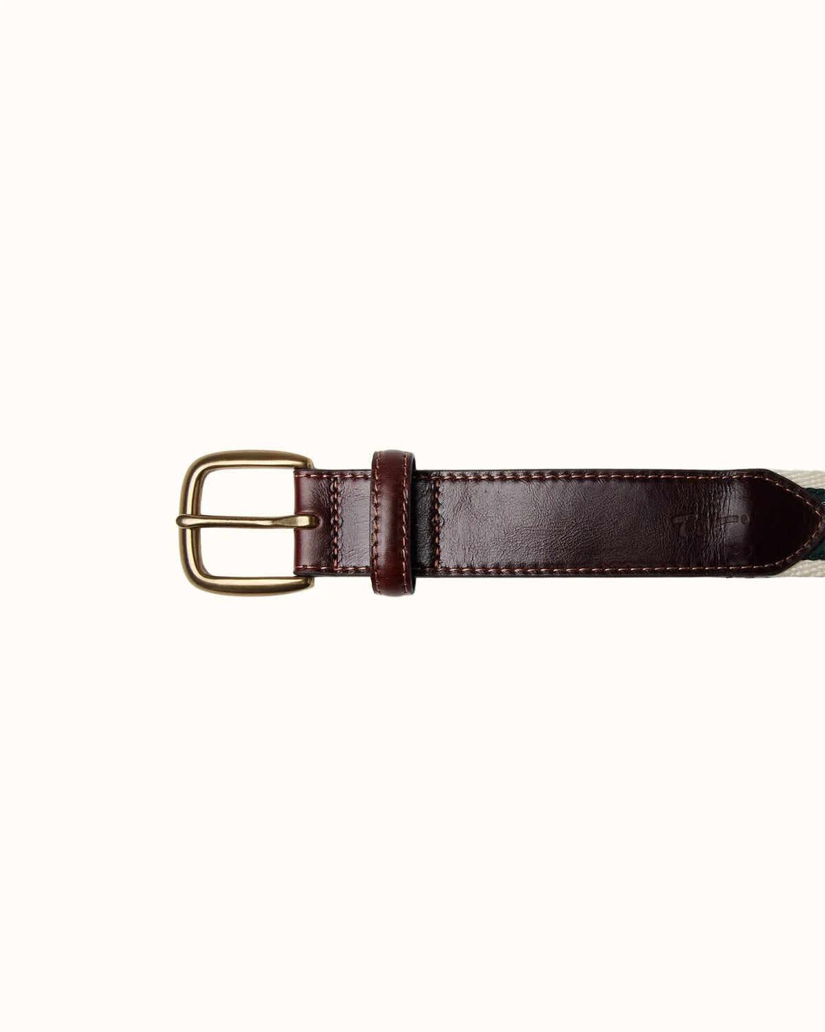 Kooka Ribbon Belt - Forest / Cream