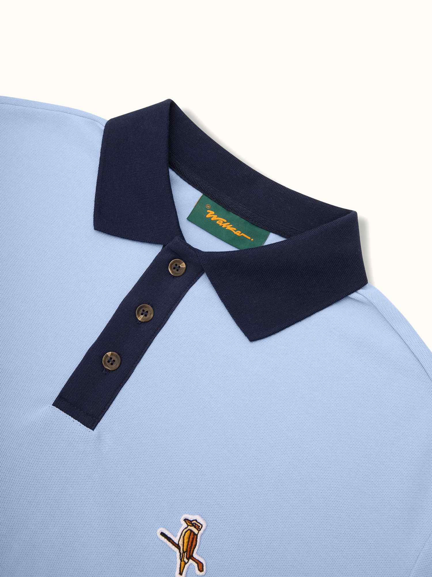 Two Tone Kooka Polo Sky - Navy