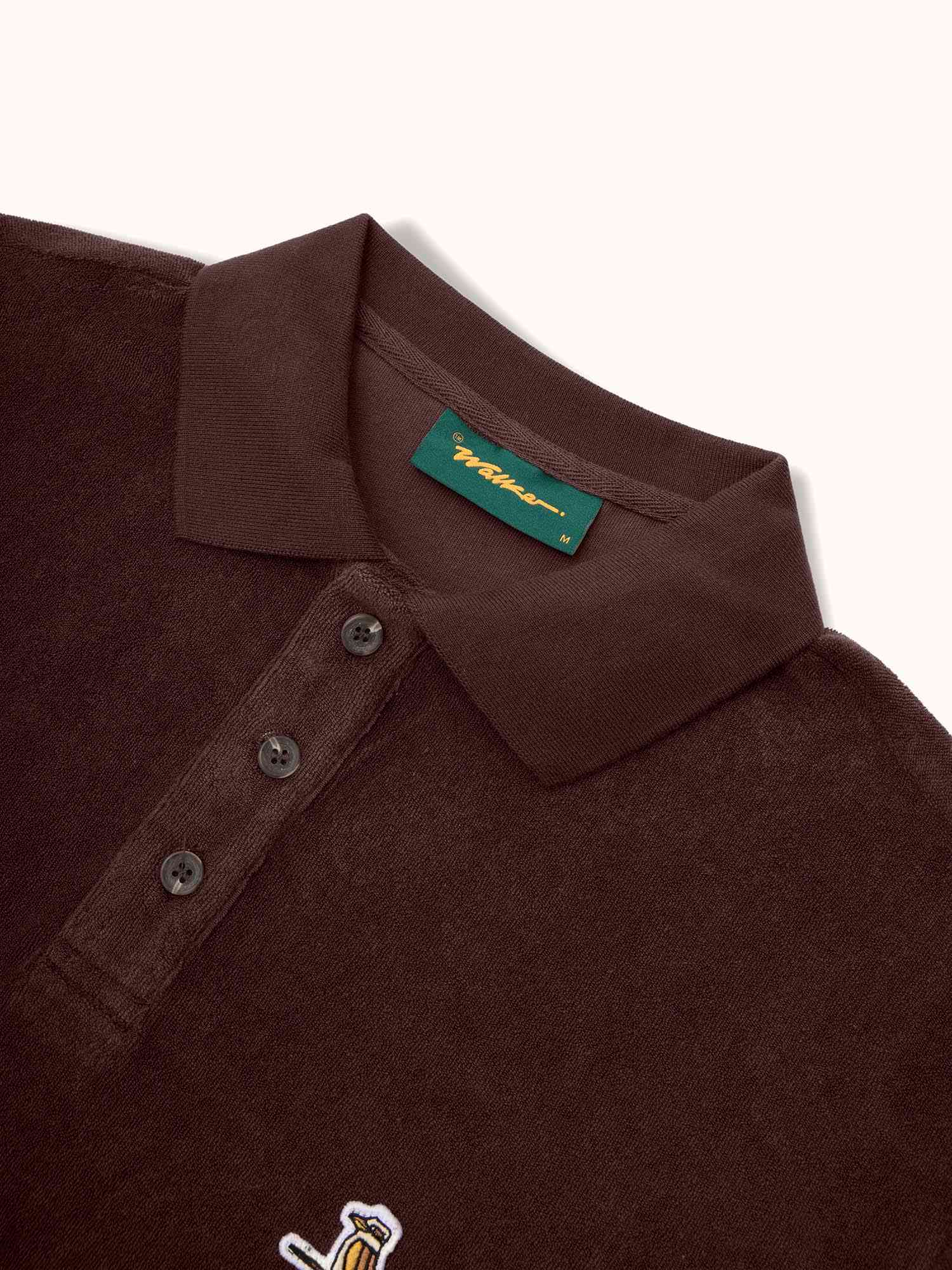 Kooka Terry Polo - Deep Chocolate