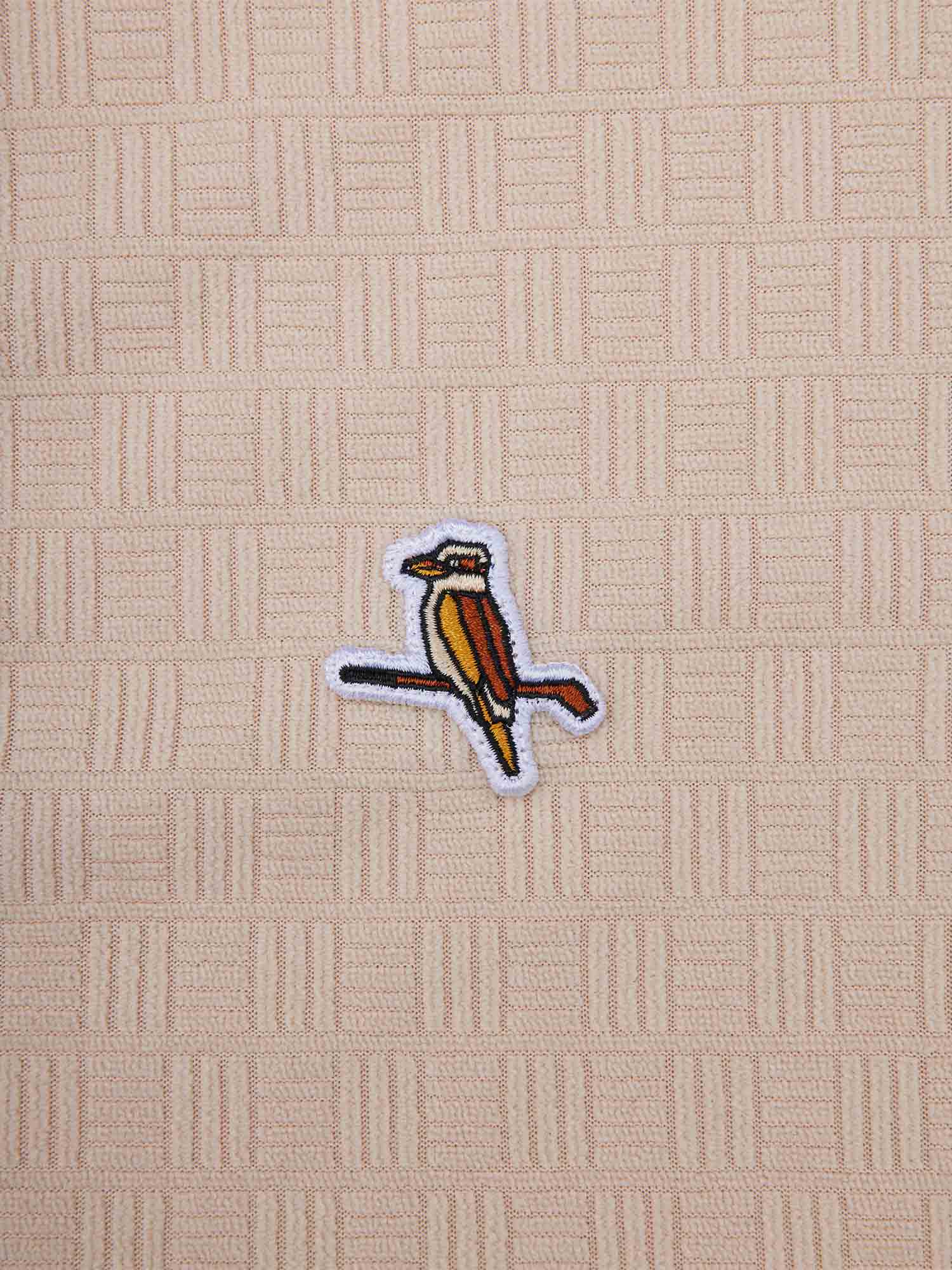 Kooka Jacquard Terry Polo - Cream