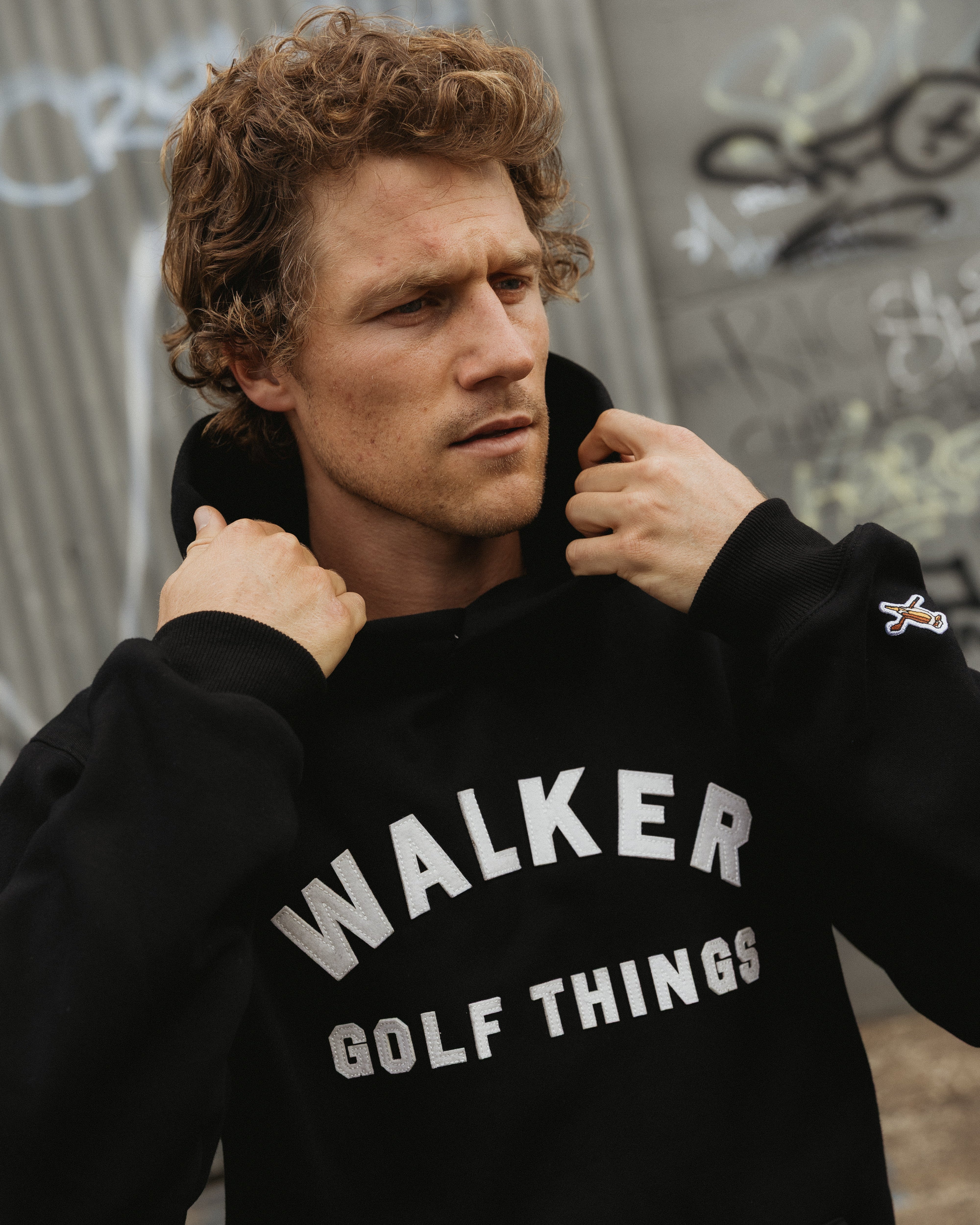 Applique Hood - Black