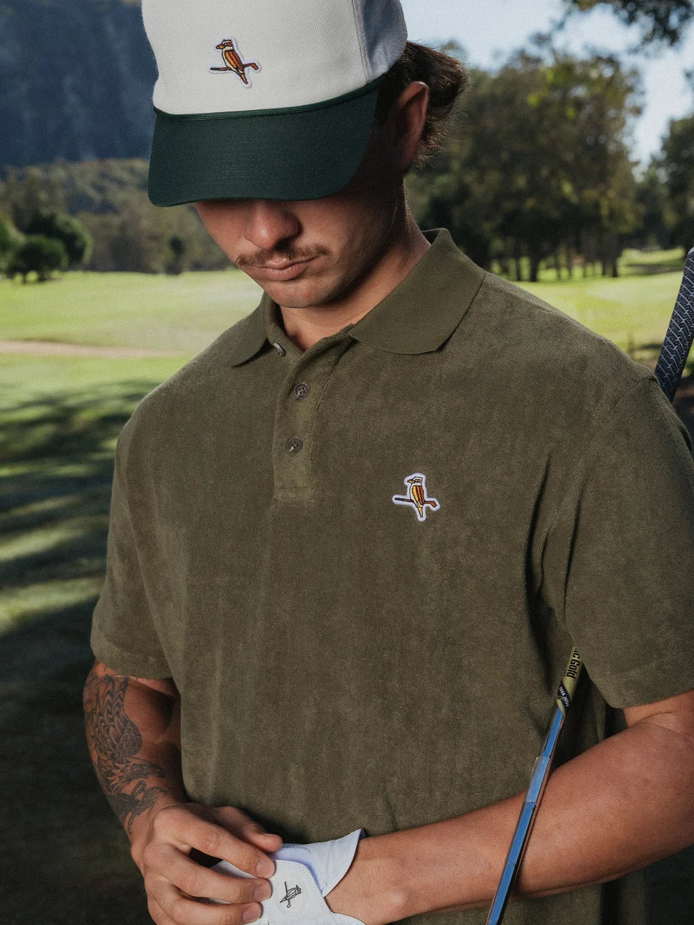 Kooka Terry Polo - Olive