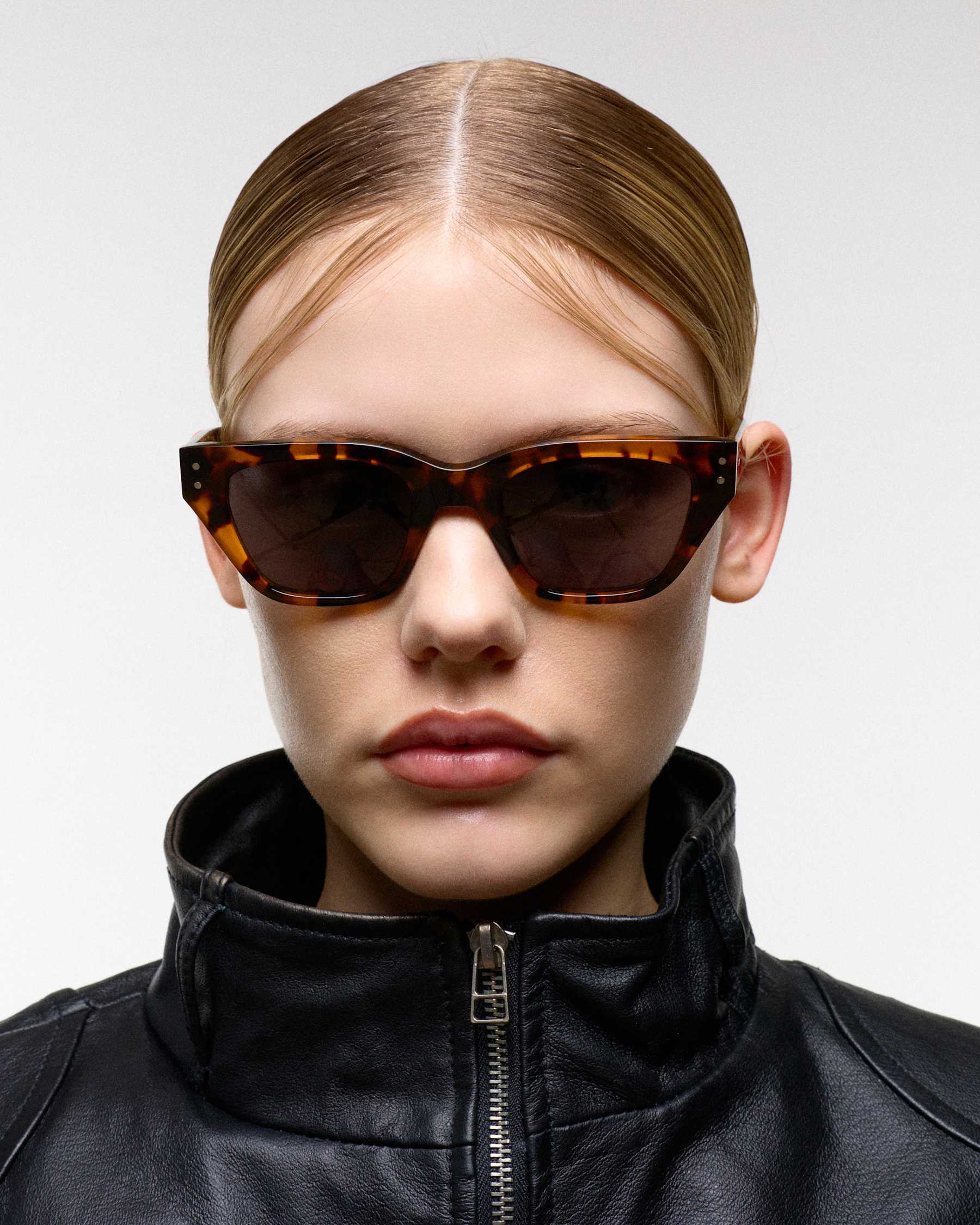 Memphis Havana - Grey Solid Lens