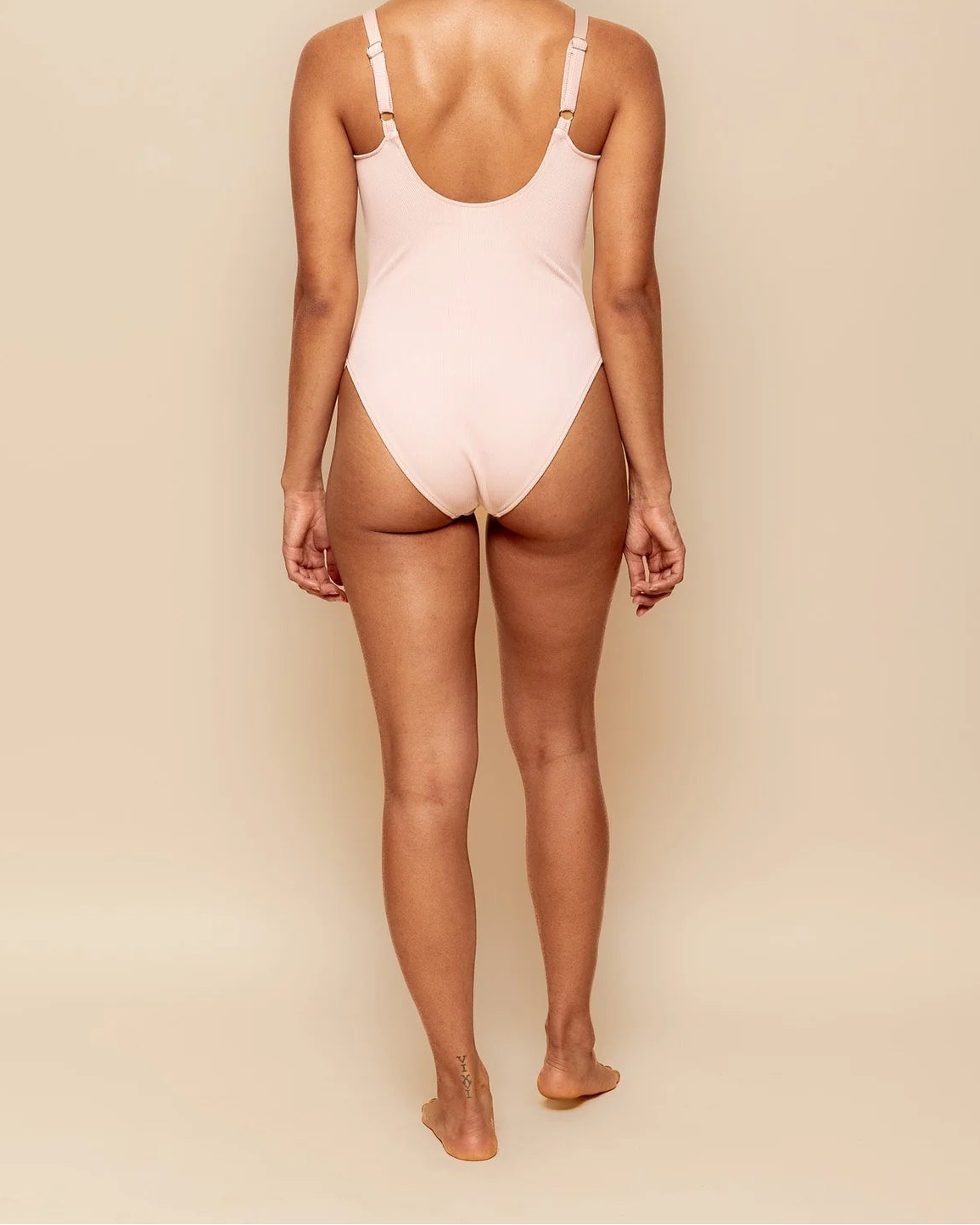 Drift Full Piece - Ribbed Dusty Pink