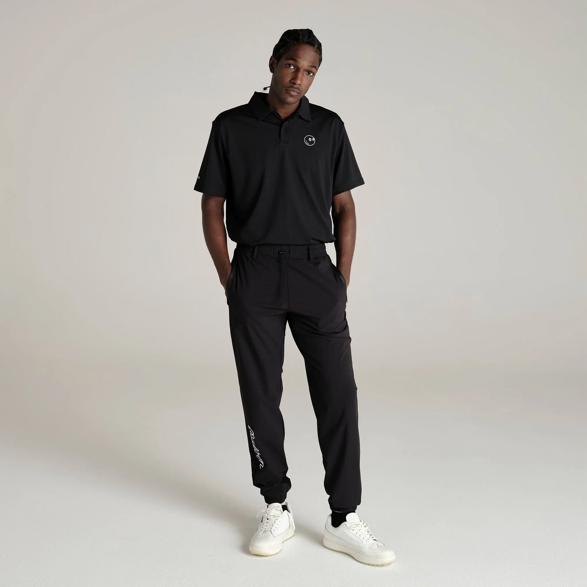 メンズウェア Malbon/Performance PIQUE POLO Malbon Performance Pique Polo - Black