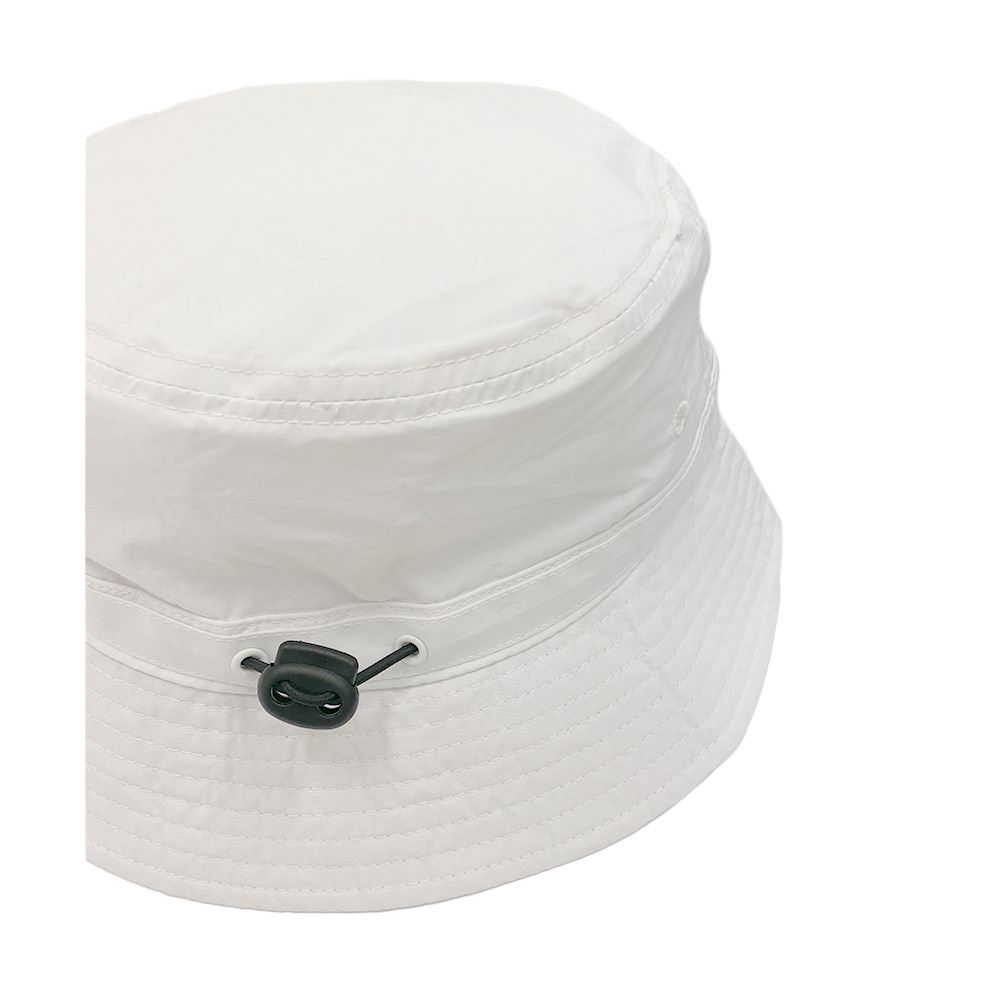 Evergreen Nylon Bucket Hat - White