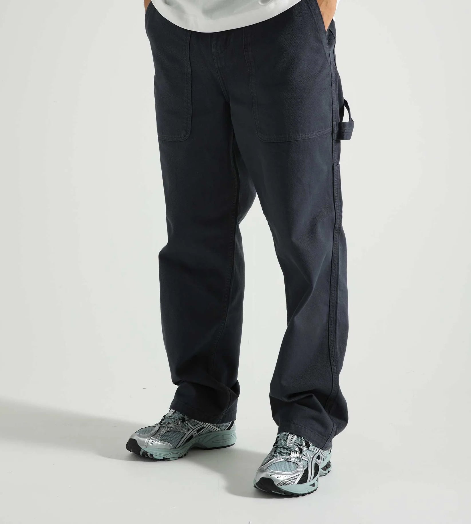 Broom Trousers - Charcoal/Blue