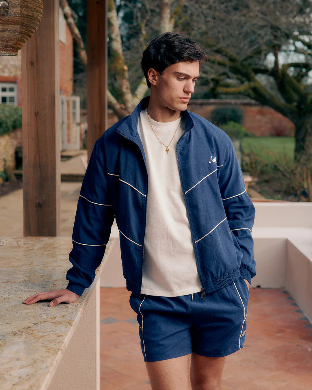 AdA Peyan Track Jacket - Navy Blue